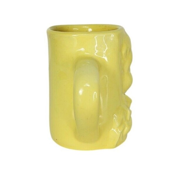 Vintage 1940s Yellow Little Choir Boy Singer Ceramic Religious Coffee Mug RARE - Picture 3 of 8